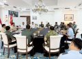 Presiden Prabowo Subianto menerima pertemuan rutin bersama beberapa pejabat utama Tentara Nasional Indonesia (TNI) di Istana Merdeka, Jakarta, Jumat, 16 Januari 2026