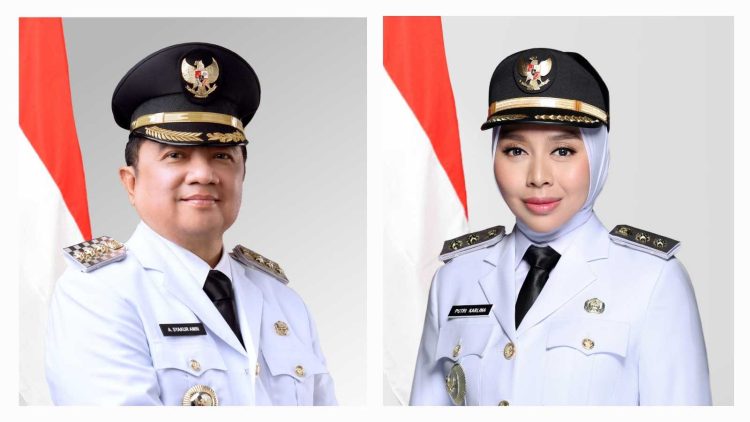 Bupati Garut Abdusy Syakur Amin dan Wakilnya Putri Karlina