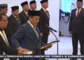 Mahkamah Agung telah melantik Deputi Gubernur BI Baru, Thomas Djiwandono. Senin, (9/2/2026). (Foto: tangkapan layar YouTube Bank Indonesia).