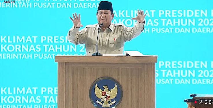 Isyarat pemberian Bintang Mahaputra disampaikan Prabowo saat meresmikan SPPG Polri di Palmerah, Jakarta Barat, Jumat (13/2/2026).(Foto:Biro Kepresidenan)