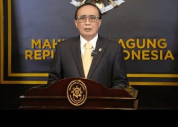 Ketua MA Prof. Dr. Sunarto saat berpidato di Gedung MA (Foto: Ainul Ghurri/Kabariku)