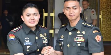 Seskab Letkol Inf Teddy Indra Wijaya saat mengikuti Pembukaan Dikreg LXVII Seskoad (FI6H7ER)