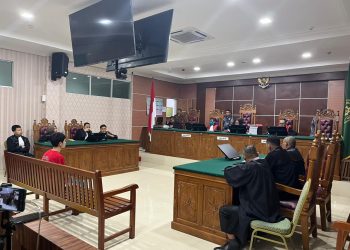Sidang vonis penyelundupan narkoba 2 ton di PN Batam. (Foto: Humas KY)
