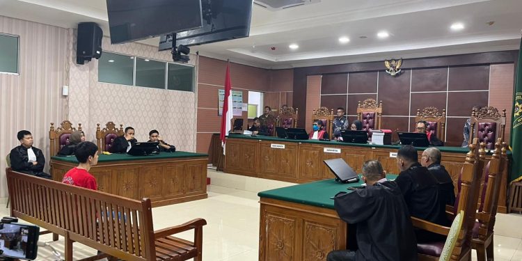 Sidang vonis penyelundupan narkoba 2 ton di PN Batam. (Foto: Humas KY)