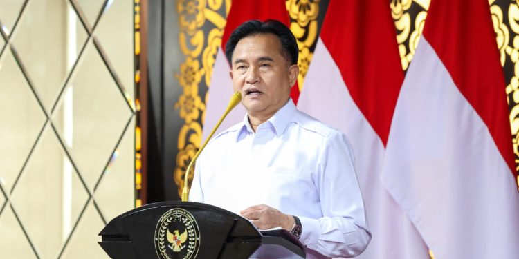 Menko Kumham Imipas Yusril Ihza Mahendra. (Foto: Humas Kemenko Kumham Imipas)