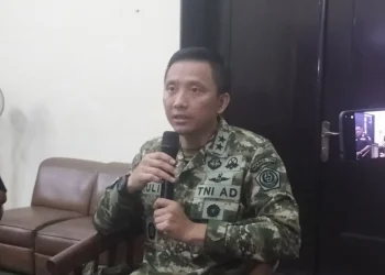 Kepala Pusat Penerangan Mabes TNI Mayjen TNI  Aulia Dwi Nasrullah kepada awak media di Jakarta Pusat, Selasa (17/3/2026) (ANTARA/Walda Marison)