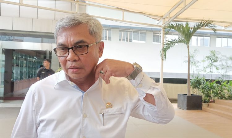 Ketua KPK, Setyo Budiyanto saat dimintai keterangan awak media. (Foto: Ainul Ghurri/Kabariku)