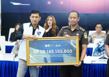 Bareskrim Polri mengeksekusi 133 rekening terkait kasus TPPU dari perjudian online dengan total aset Rp 58,18 miliar.(Ist)