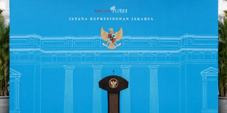ruang konferensi pers Istana Kepresidenan