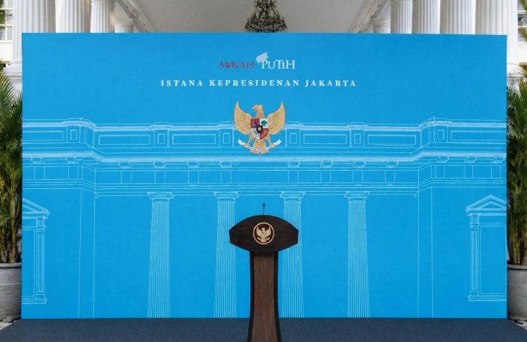 ruang konferensi pers Istana Kepresidenan