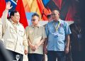 Presiden Prabowo didampingi Wakil Ketua DPR, Menteri LH menghadiri Hari Buruh Nasional
