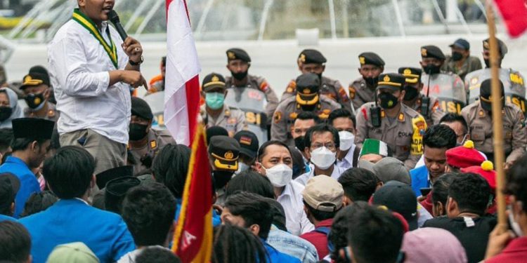 PB SEMMI menyoroti pidato Prabowo Subianto di Monumen Nasional saat May Day,(Istimewa)