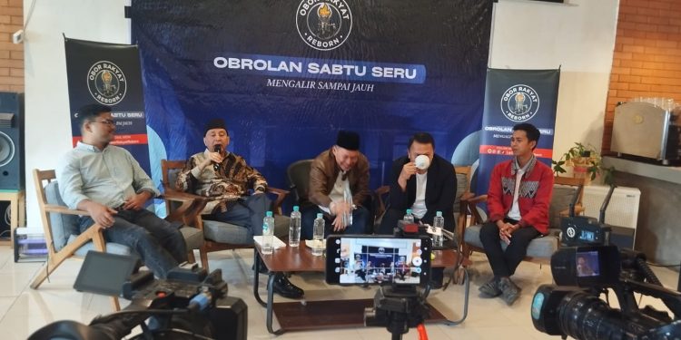 Diskusi Obor Rakyat Reborn menyoroti pelemahan rupiah, kebocoran SDA, hingga ekonomi rakyat yang dinilai makin tertekan. (Bemby/kabariku.com)