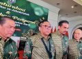 Pengukuhan IKKB 2026 di Jakarta, OSO ungkap 800 ribu warga Kalbar dan dorong kolaborasi ekonomi CPO hingga UMKM.(Irfan/kabariku.com)