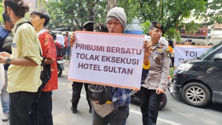 Koalisi Sipil Pembela Pengusaha Pribumi menolak rencana eksekusi Hotel Sultan pada 18 Juni 2026. (Istimewa)