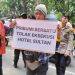 Koalisi Sipil Pembela Pengusaha Pribumi menolak rencana eksekusi Hotel Sultan pada 18 Juni 2026. (Istimewa)