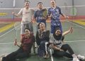 Sejumlah karyawan PT Spitze Sentosa Indonesia mengikuti kegiatan badminton bersama di Kabupaten Bekasi, Kamis (25/6/2026). (Istimewa)