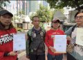 Laskar MALARI Progati menyerahkan draft Perppu perlindungan mitra ojol kepada pemerintah.(Irfan/kabariku.com)
