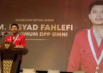Ketua Umum DPP GMNI Muhamad Risyad Fahlefi mengajak mahasiswa mengedepankan aksi konstruktif, berbasis data (Istimewa)