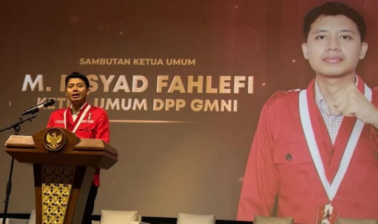 Ketua Umum DPP GMNI Muhamad Risyad Fahlefi mengajak mahasiswa mengedepankan aksi konstruktif, berbasis data (Istimewa)