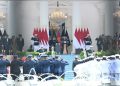 Presiden Prabowo Subianto memimpin Upacara Prasetya Perwira (Praspa) TNI dan Polri Tahun 2026 di halaman depan Istana Merdeka, Jakarta, Rabu (22/7/2026). Upacara ini menandai pelantikan perwira muda sebagai awal pengabdian kepada bangsa dan negara. Foto: BPMI Setpres.