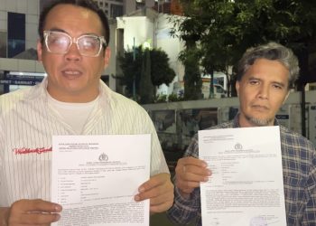 Korban Dwi Febri Endaryanto melaporkan ke Polda Metro Jaya, Jumat (24/07) (Istimewa)