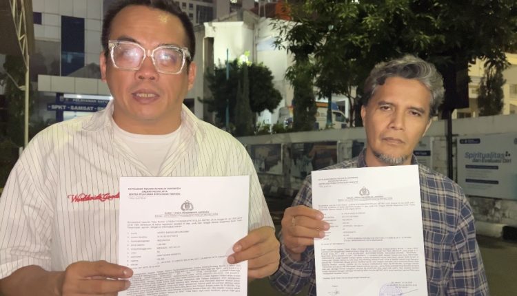 Korban Dwi Febri Endaryanto melaporkan ke Polda Metro Jaya, Jumat (24/07) (Istimewa)